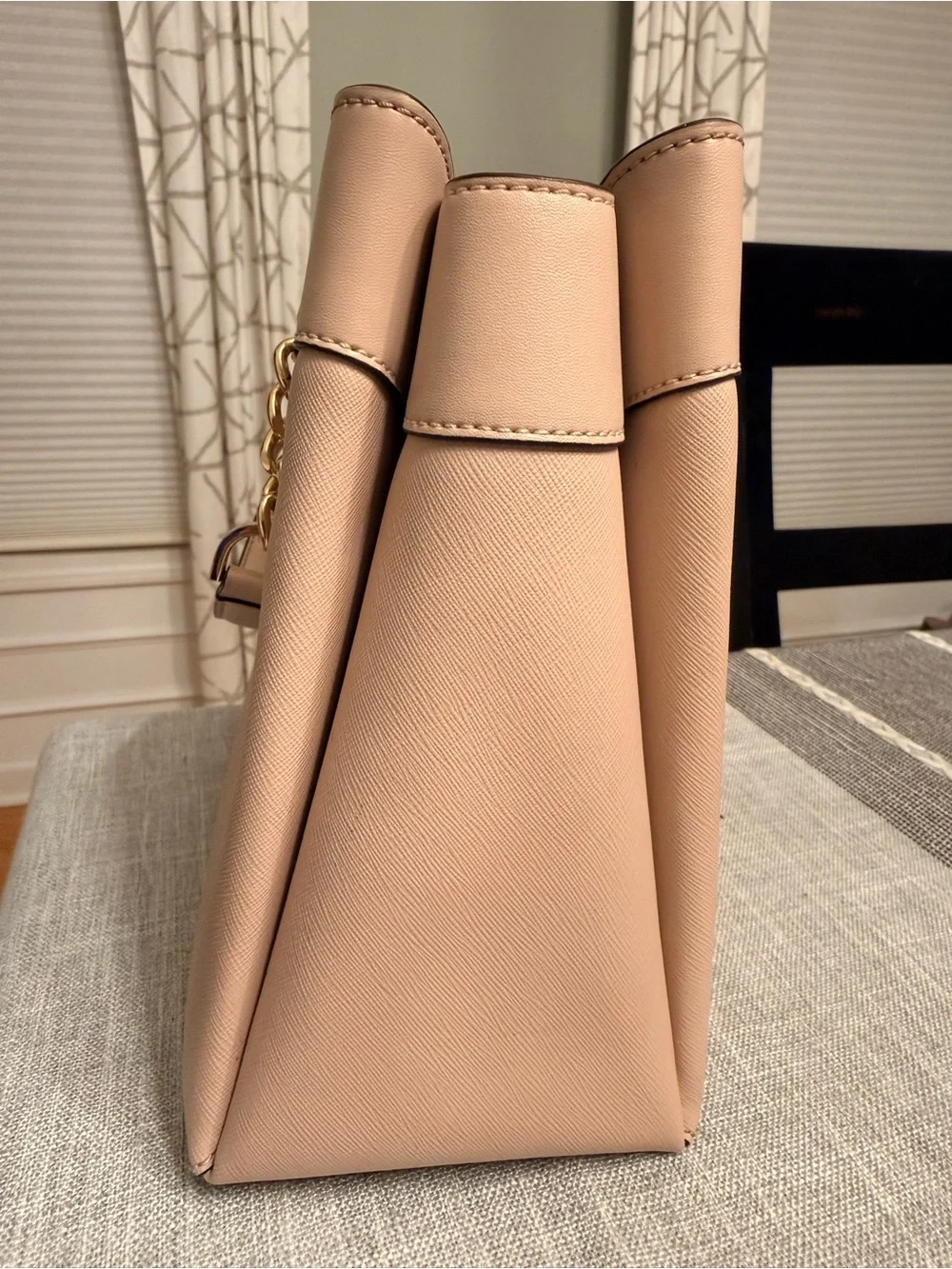 Michael Kors Blush Lori Satchel: Leather Chain-Handle Tote